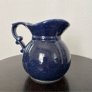 Blue Speckle Ware Pottery Pitcher
